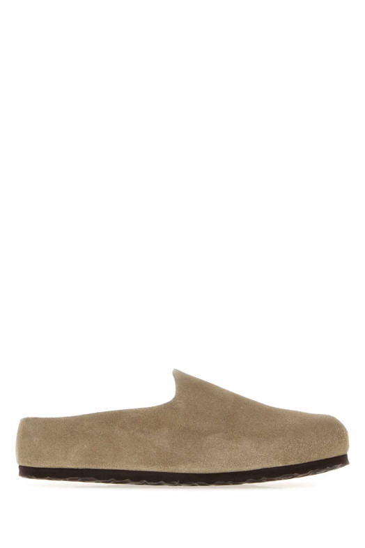 Сліпони Amsterdam із замші кольору «голубий сірий» від BIRKENSTOCK (1032550)