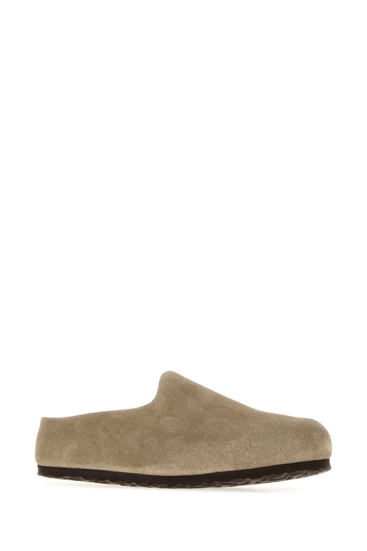 Сліпони Amsterdam із замші кольору «голубий сірий» від BIRKENSTOCK (1032550)