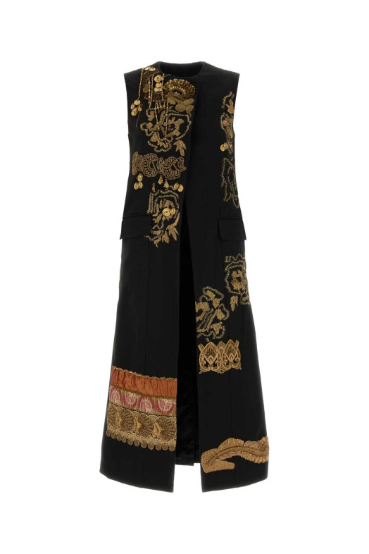 Чорний бавовняний жилет Genzal DRIES VAN NOTEN (2620106064444)