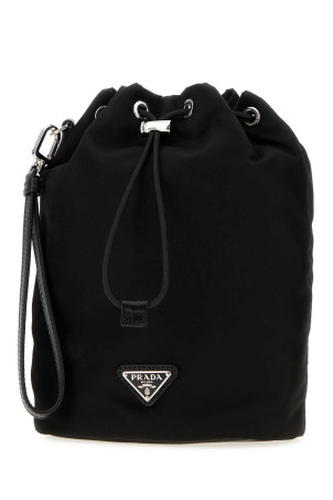 Black Re-Nylon Prada Speedrock clutch Black PRADA (2NE0672DMH)