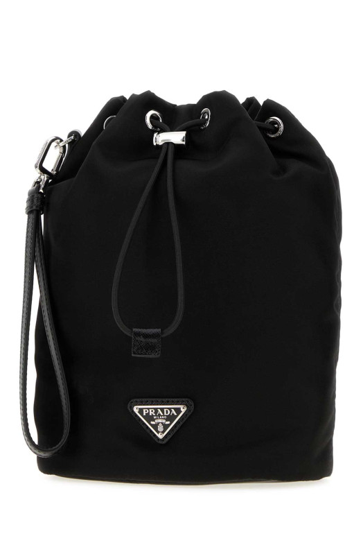 Black Re-Nylon Prada Speedrock clutch Black PRADA (2NE0672DMH)