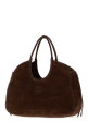 Dark brown suede Ivy shopping bag MIU MIU (5BG3422CSS)
