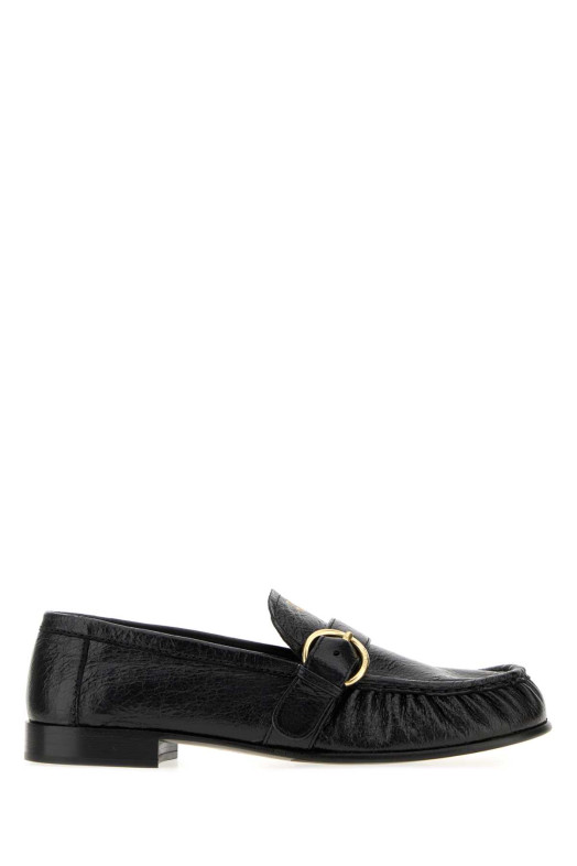 Черные кожаные лоферы MIU MIU (5D740EF0155TZ)