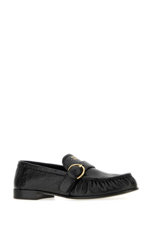 Чорні шкіряні лофери Black MIU MIU (5D740EF0155TZ)