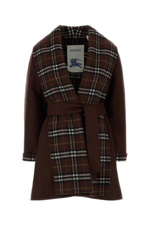Шерстяное пальто с вышивкой BURBERRY (8131075)