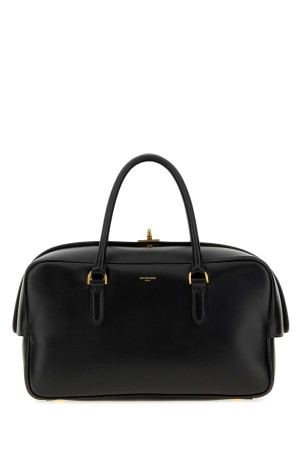 Black leather medium Le 7 handbag BALENCIAGA (A0001M2ACRT)