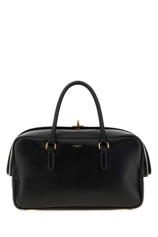 Black leather medium Le 7 handbag BALENCIAGA (A0001M2ACRT)