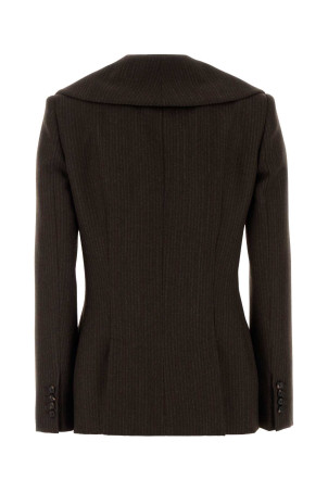 Вишитий вовняний блейзер ALEXANDER MCQUEEN (A0078OQJAGL)