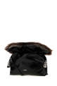 Black leather Flamenco clutch Black LOEWE (A411FLCX02)