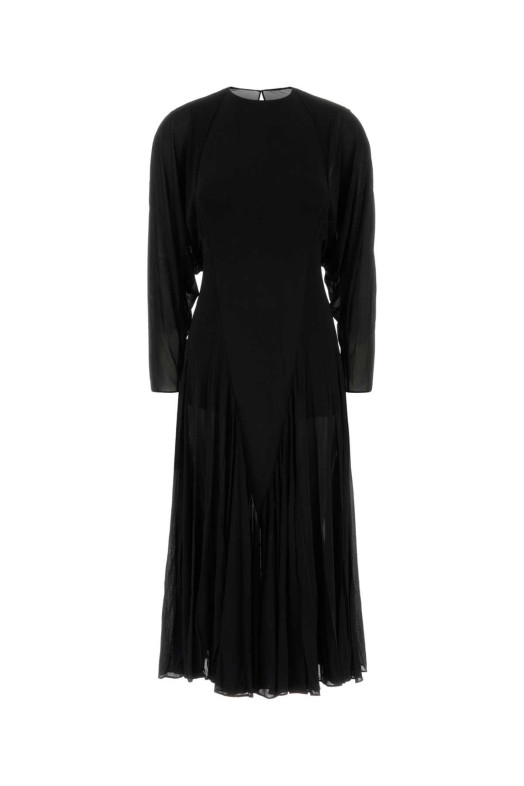 Черное трикотажное платье ALAIA (AA9R3221J132D)