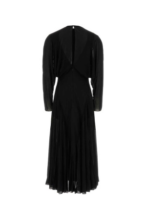 Черное трикотажное платье ALAIA (AA9R3221J132D)
