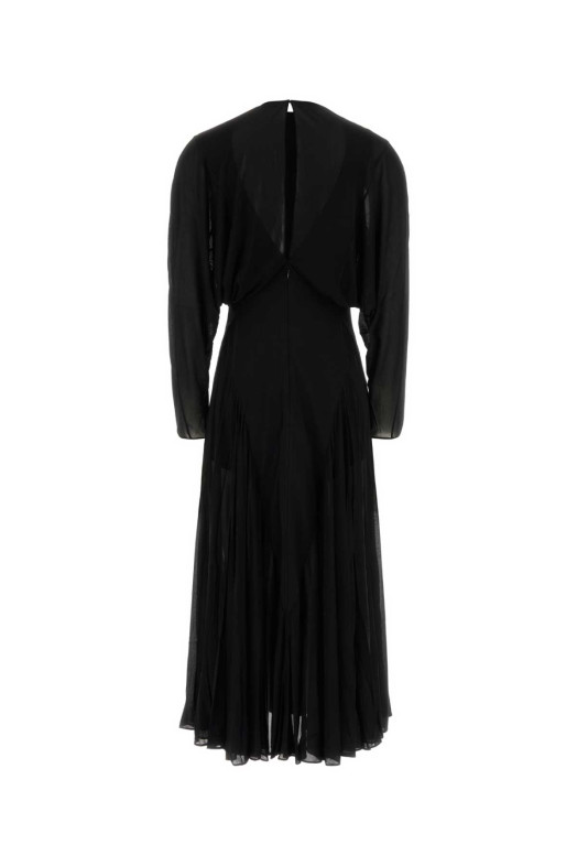 Черное трикотажное платье ALAIA (AA9R3221J132D)