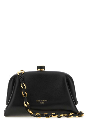 Black mini nappa leather Grandma clutch Black DOLCE & GABBANA (BB7993BF984)