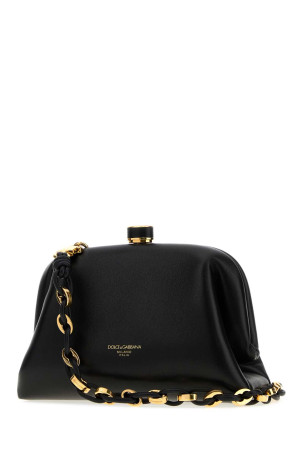 Black mini nappa leather Grandma clutch Black DOLCE & GABBANA (BB7993BF984)