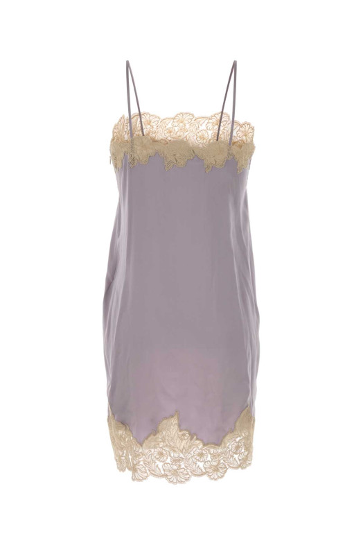 Атласное платье цвета сирени CHLOE (CH26ARO07008) CHLOÉ
