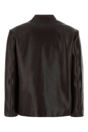 Brown leather jacket Brown JIL SANDER (J02BN0283J07231)