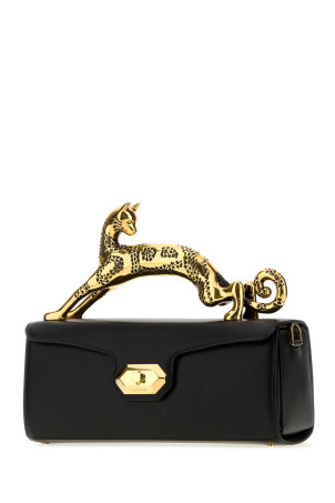 Black leather Cat handbag LANVIN (LWBGBR08SMLEA26)