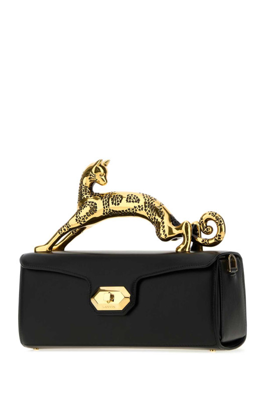 Black leather Cat handbag LANVIN (LWBGBR08SMLEA26)