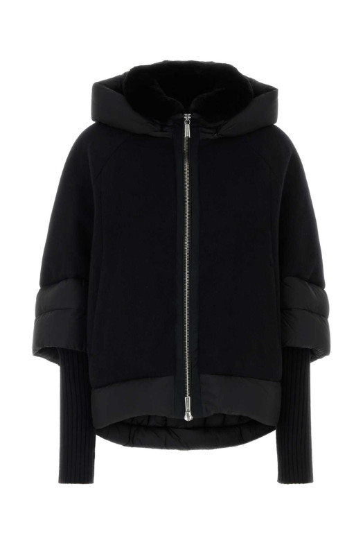 Black wool blend Medea down jacket Black MOORER (MEDEAMR3)