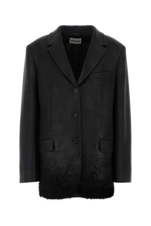 Charcoal wool blend blazer MIU MIU (MH2076SOOO6702)