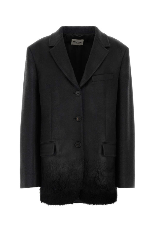 Charcoal wool blend blazer MIU MIU (MH2076SOOO6702)