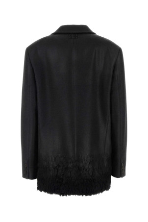 Charcoal wool blend blazer MIU MIU (MH2076SOOO6702)
