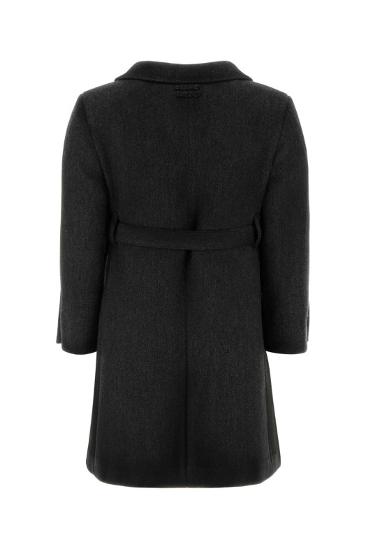 Dark grey wool coat MIU MIU (MS2204SOOO6471)