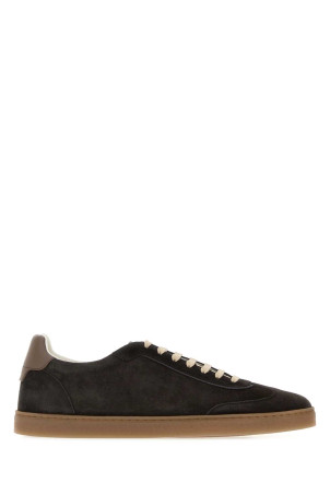 Dark brown suede sneakers BRUNELLO CUCINELLI (MZUMGLJ336)