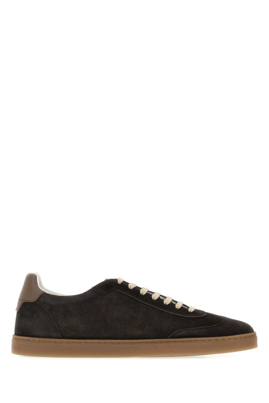 Dark brown suede sneakers BRUNELLO CUCINELLI (MZUMGLJ336)