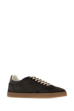 Dark brown suede sneakers BRUNELLO CUCINELLI (MZUMGLJ336)