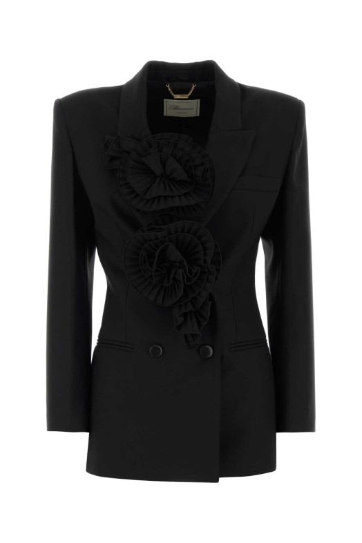 Black twill blazer BLUMARINE (RF6001T903A2B122A)