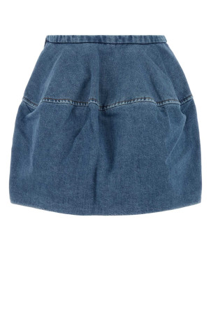 Denim mini skirt BLUE LOEWE (S359Y1EX35)