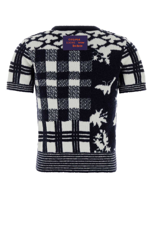 Embroidered wool LOEWE x Cosima Von Bonin sweater Blue LOEWE (S540Y14KI8)