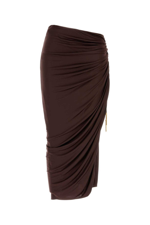 Коричнева джерсі-спідниця BALMAIN (SK0000000038)