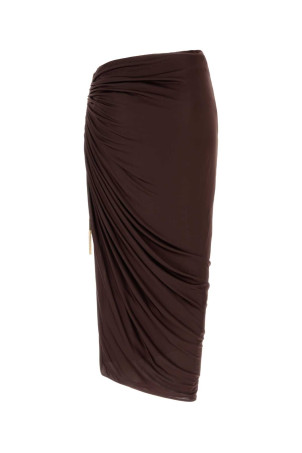 Brown jersey skirt BALMAIN (SK0000000038)