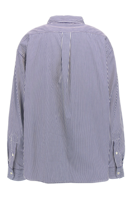 Рубашка в полоску с логотипом, синяя POLO RALPH LAUREN 211891419001