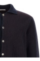 Color-block cardigan Blue
