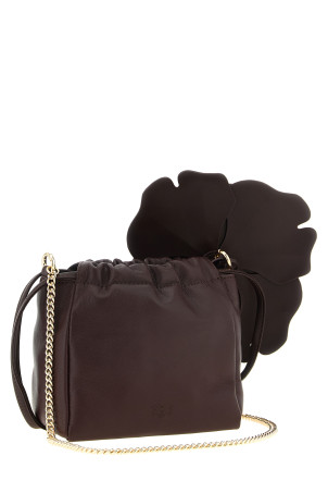 'Flower' pouch Bordeaux