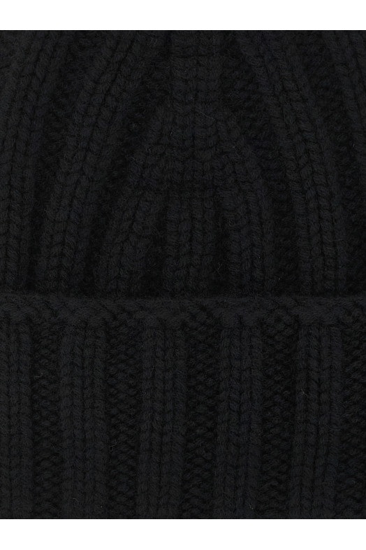Cashmere beanie Black