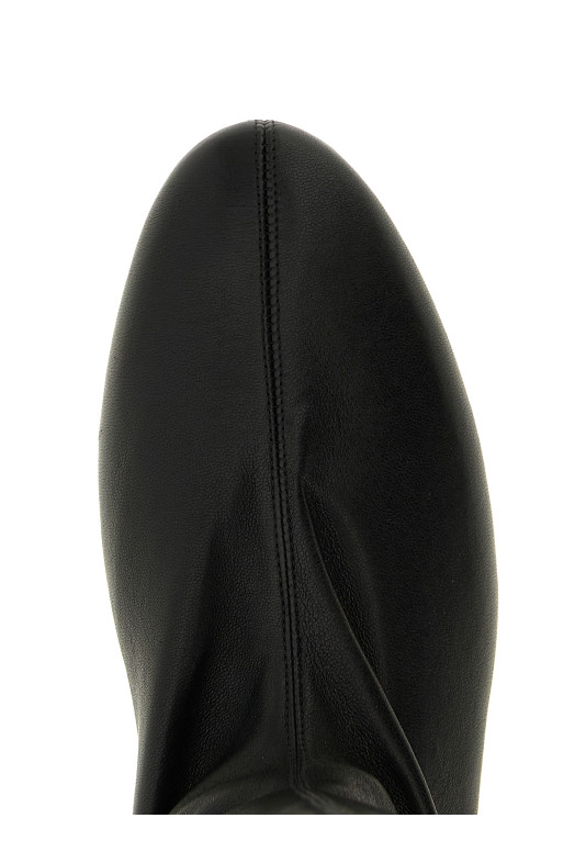 Stretch nappa boots Black