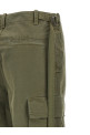Double stitch embroidery pants Green