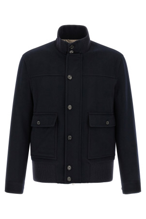 Wool and cashmere jacket Blue