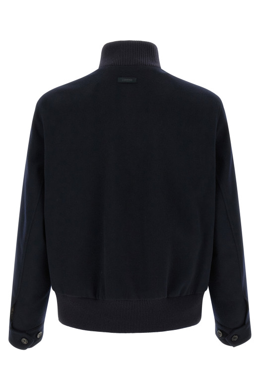Wool and cashmere jacket Blue