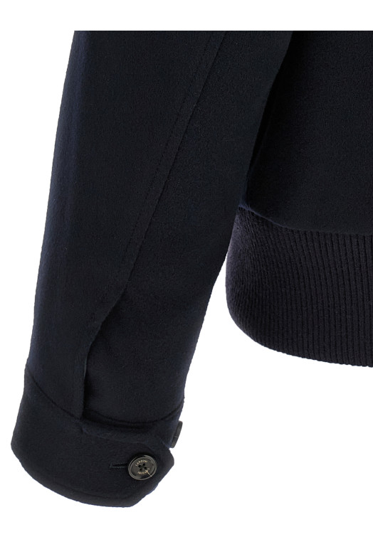 Wool and cashmere jacket Blue