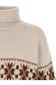 Свитер с высоким воротником, белый KITON D62948K0586L01PANNACUOIO