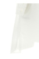 Logo embroidery chemisier dress White