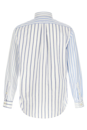 Oxford patchwork shirt BLUE