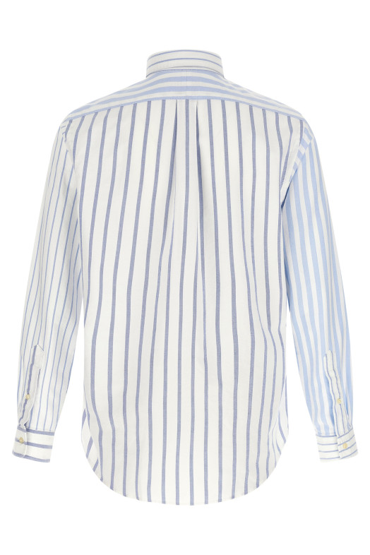 Oxford patchwork shirt BLUE