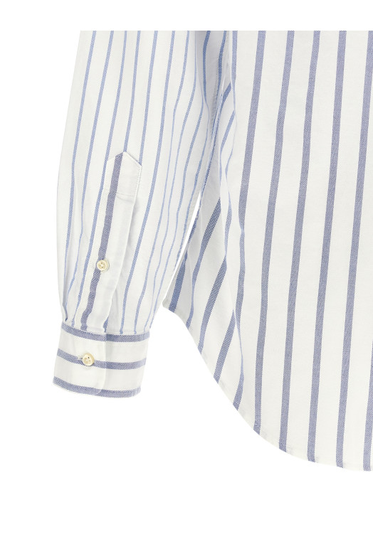 Oxford patchwork shirt BLUE