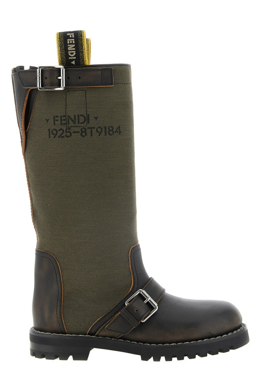 Чоботи «Fendi Commando», зелені 8T9184B1RKF1Y27